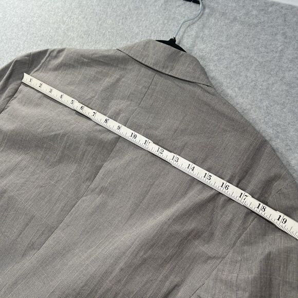 J Crew Ludlow 44R Slim fit tan Windowpane Japan cotton Blazer Jacket AH936 NWT - Picture 15 of 16